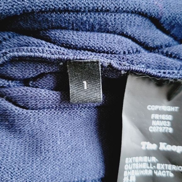 The Kooples Navy Ribbed Lace-InLay Dress - Picture 9 of 12